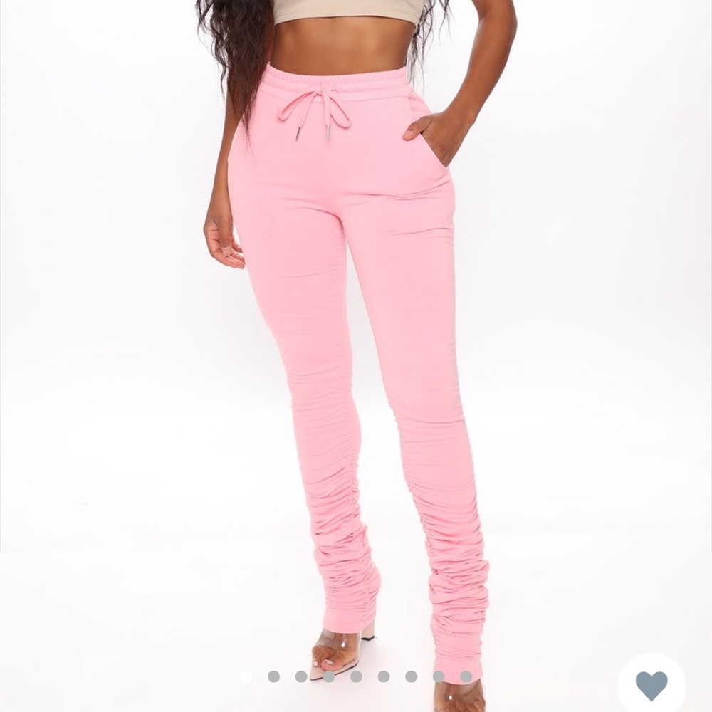 2 “Chase The Bag Stacked Pants”